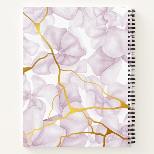 Süßes Lila Blumengebäck Notizblock (Rückseite)