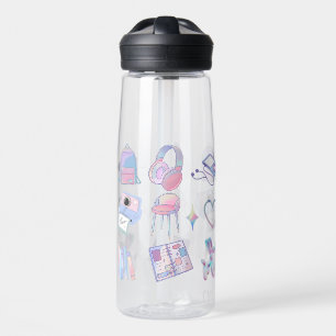 süßes lila Muster Trinkflasche