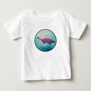 Süßes Lila-Plesiosaurus-T-Shirt Baby T-shirt