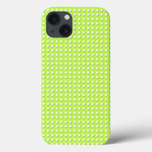 Süßes Limettengrün geometrisches Muster - Kleiner Case-Mate iPhone Hülle (Rückseite)