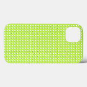 Süßes Limettengrün geometrisches Muster - Kleiner Case-Mate iPhone Hülle (Rückseite (Horizontal))