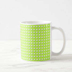 Süßes Limettengrün geometrisches Muster - Kleiner Kaffeetasse
