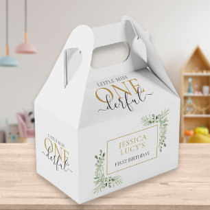 Süßes Little Miss ONEderful Girl zum ersten Geburt Geschenkschachtel