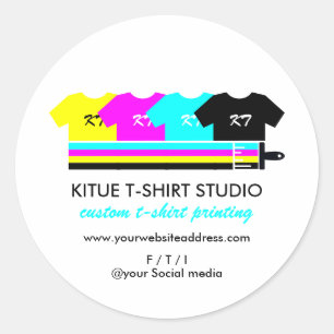 Süßes Logo Handmade Heat Transfer Vinyl Shirt Runder Aufkleber