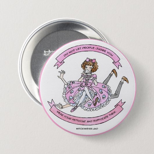 Süßes Lolita ersticken Button (Vorne & Hinten)