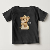 Süßes Löwen-Buchstabe L Kinder T-Shirt | Tier Alph