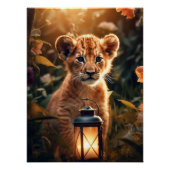 Süßes Löwenjunges Poster (Vorderseite)