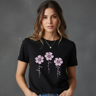 Süßes Löwenzahn-/Lavendelblumen-Schwarz-T-Shirt  Tri-Blend Shirt
