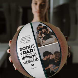 Süßes lustiges Bonus-Daddy-Zitat & 2x Foto Basketball