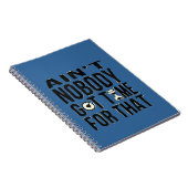 Süßes lustiges Brown ist nicht niemand got Zeit Notizblock (Rechte Seite)