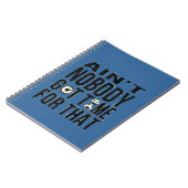 Süßes lustiges Brown ist nicht niemand got Zeit Notizblock (Linke Seite)