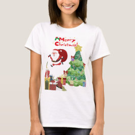 Süßes & Lustiges Santa & Weihnachtsbaum T-Shirt