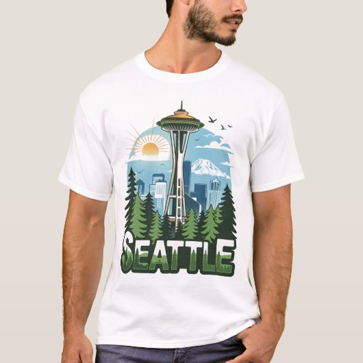 Süßes lustiges Seattle T-Shirt Geschenk für ihn si (Vorderseite)