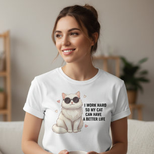 Süßes Luxus-Katzchen-Mutter-T-Shirt für Frauen T-Shirt