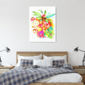 Süßes Mädchen-Affe beim Klettern im Baum Leinwanddruck (Insitu (Schlafzimmer))