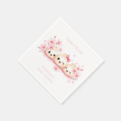 Süßes Mädchen-Baby-Shower mit Dumplings Serviette (Ecke)