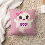 Süßes Mädchen Boo! Geist Kissen (Decke)