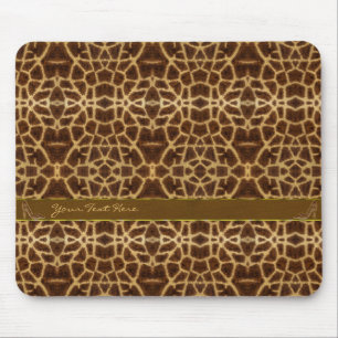 Süßes Mädchen-Giraffen-Muster Tierprint & Stiletto Mousepad