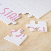 Süßes Mädchen greift nach den Sternen Puzzles (Seite)