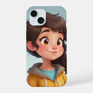 süßes Mädchen iPhone 15 Hülle
