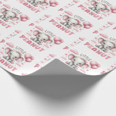 Süßes Mädchen kleine Erdnuss  Geschenkpapier (Ecke)