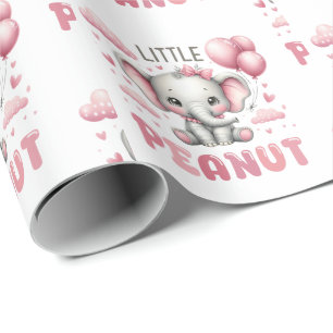 Süßes Mädchen kleine Erdnuss Geschenkpapier