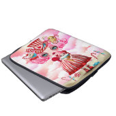 Süßes Mädchen Laptopschutzhülle (Vorne Knopf)