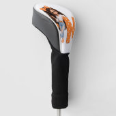 Süßes Mädchen mit Buchstabe M Wurfdecke Golf Headcover (angewinkelt)