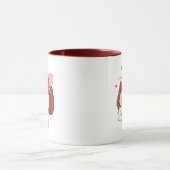 Süßes Mädchen mit Liebesbrief Tasse (Zentrum)