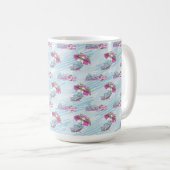 SÜßES MÄDCHEN-NILPFERD IM BIKINI AM STRAND KAFFEETASSE (VorderseiteRechts)