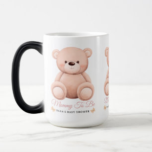 Süßes Mädchen Orange Teddybär Mami-wird-Baby-Party Verwandlungstasse