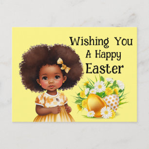 Süßes Mädchen Ostern  Postkarte