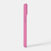 Süßes Mädchen-Pink-Monogramm Name + Initial iPhone 15 Hülle (Rechte Seite)