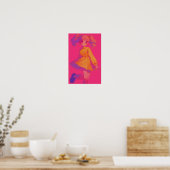 Süßes Mädchen Poster (Küche)