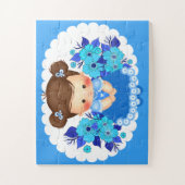 Süßes Mädchen-Rätsel für Kinder Puzzle (Vertikal)