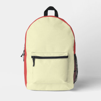 Süßes Mädchen rotes und cremefarbenes  Bedruckter Rucksack