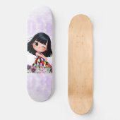 süßes Mädchen Skateboard (Vorderseite)