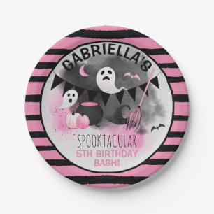 Süßes Mädchen Spooktacular Halloween Geburtstag Pappteller
