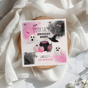 Süßes Mädchen Spooktacular Halloween Geburtstag Serviette