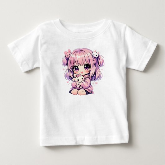 Süßes Mädchen T-Shirt (Vorderseite)