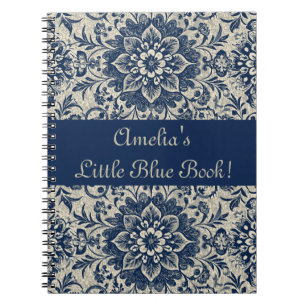Süßes, Mädchenhaftes, Florales Art Nouveau Wallpap Notizblock