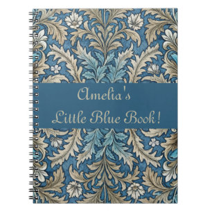 Süßes, Mädchenhaftes, Florales Art Nouveau Wallpap Notizblock