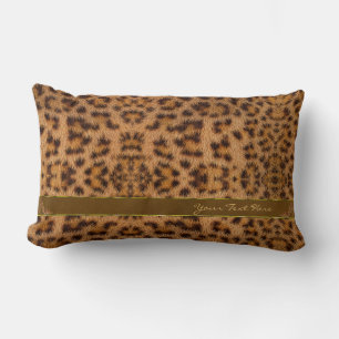 Süßes, Mädchenhaftes Jaguar-Muster Tierprint & Sti Lendenkissen