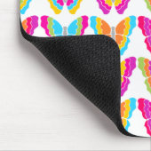 Süßes, Mädchenhaftes, Mehrfarbiges Regenbogen-Schm Mousepad (Ecke)