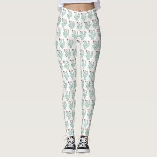 Süßes, Mädchenhaftes Wasserfarben-Kaktusmuster Leggings