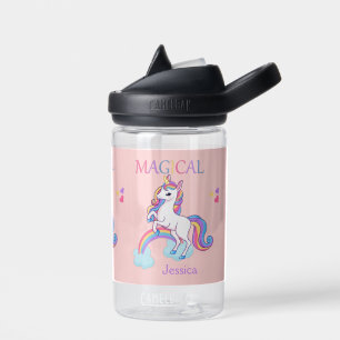 Süßes magisches Einhorn personalisiert für Kinder Trinkflasche