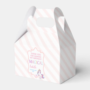 Süßes magisches Einhorn Rosa Danke Geschenkschachtel