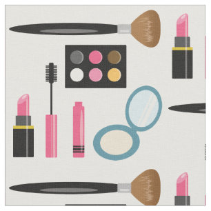 Süßes Make-up-Set-Muster Stoff