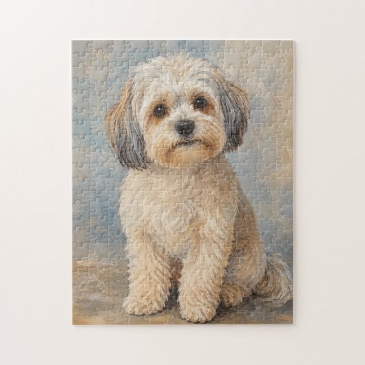 Süßes Malshi-Hund-Puzzle Puzzle (Vertikal)