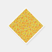 Süßes Mango-Frucht- und Blumenmuster Serviette (Ecke)
